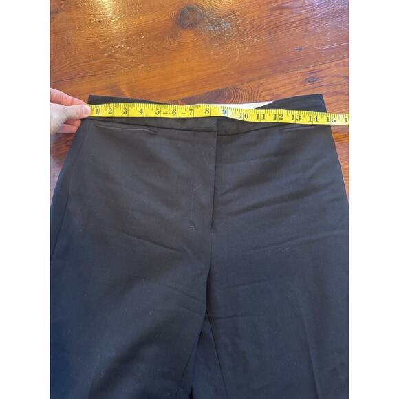 MM LaFleur Washable Wool Dress Pants Women’s 2 Black Boot Cut Mid Rise Stretch - Picture 4 of 11